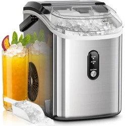 8. AGLUCKY Nugget Ice Makers Countertop